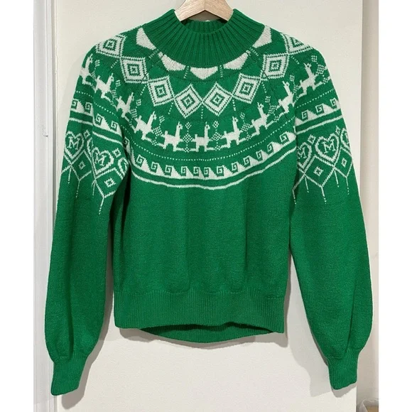 Maje Mascot Fair Isle Jacquard Sweater - Picture 3 of 10